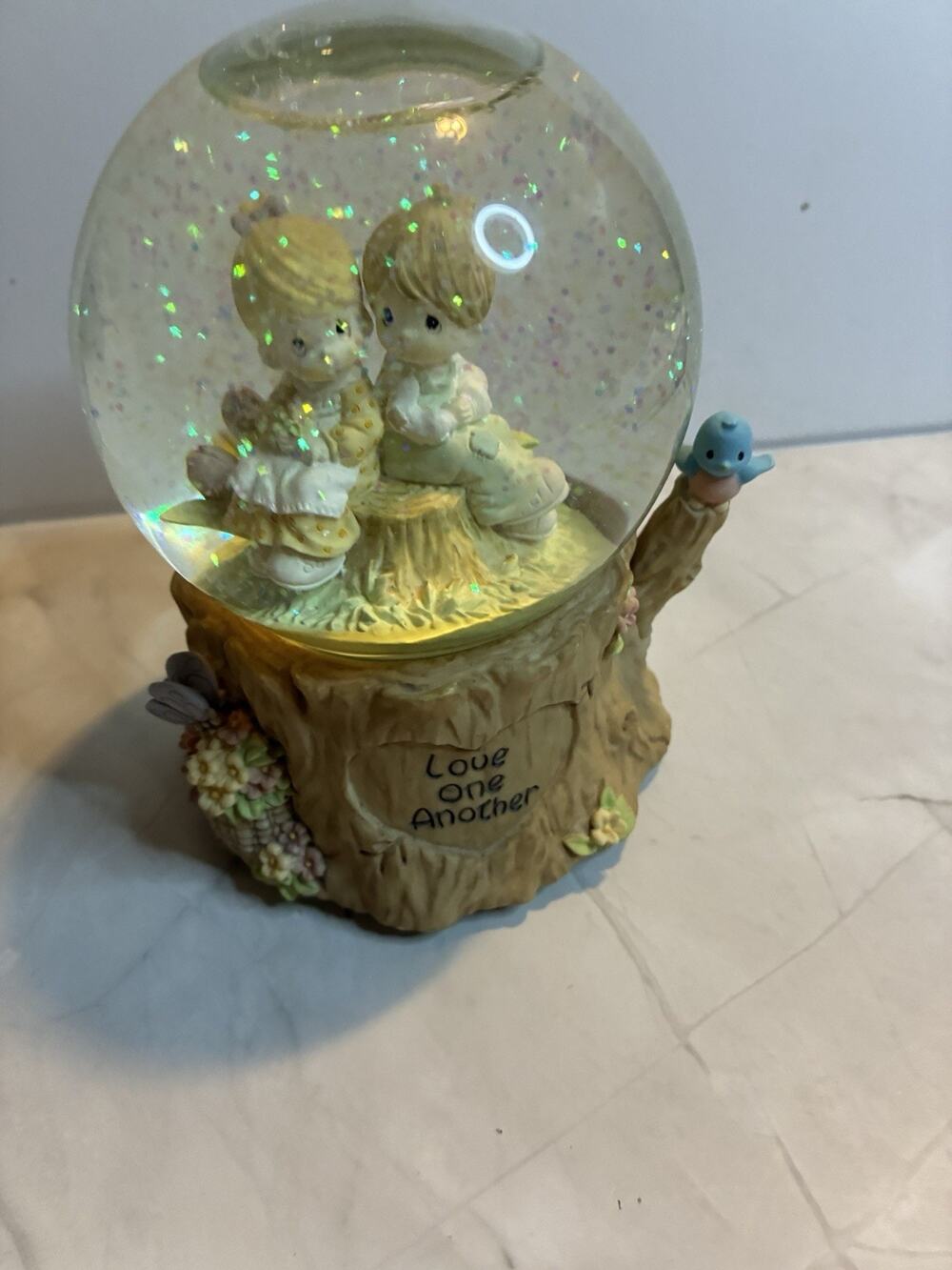 Precious Moments Musical Snow Globe “Love One Another”Love Will Keep Us Together